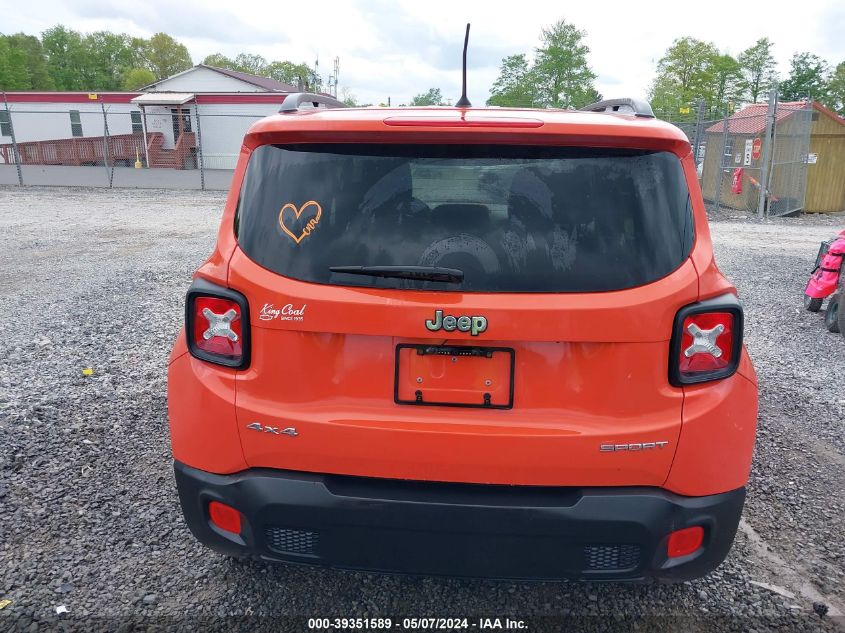 2017 Jeep Renegade Sport 4X4 VIN: ZACCJBAB3HPE43139 Lot: 39351589