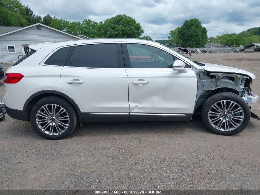 2016 Lincoln Mkx Reserve VIN: 2LMTJ8LR9GBL79267 Lot: 39351605