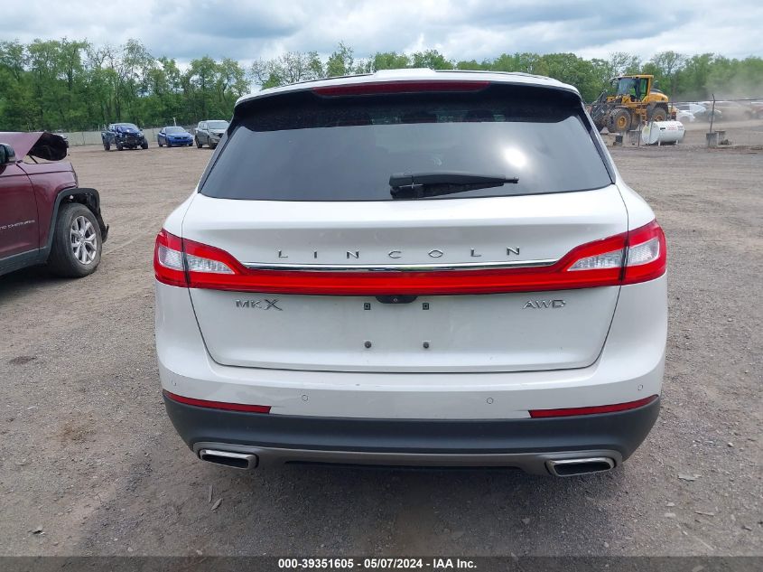 2016 Lincoln Mkx Reserve VIN: 2LMTJ8LR9GBL79267 Lot: 39351605