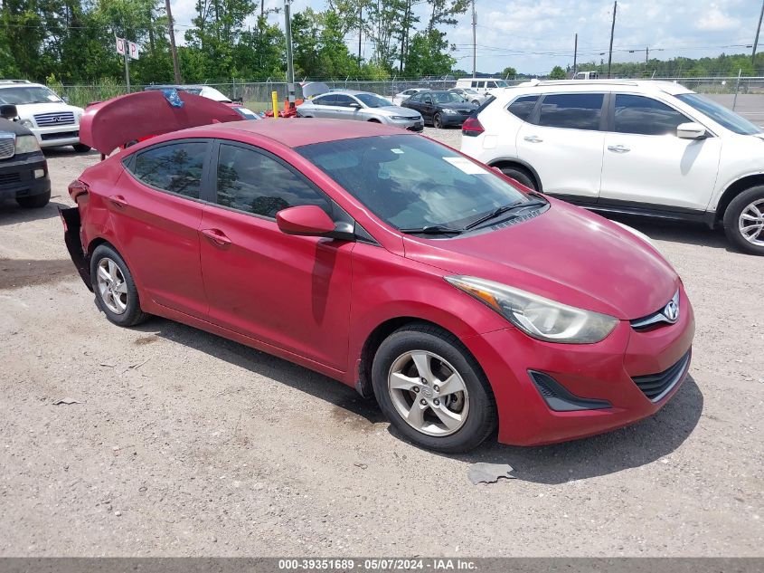 2015 Hyundai Elantra Se VIN: 5NPDH4AE9FH556847 Lot: 39351689