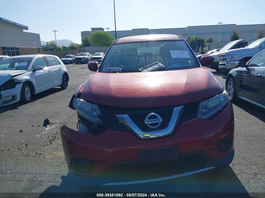 2016 Nissan Rogue S VIN: JN8AT2MT3GW004325 Lot: 39351692