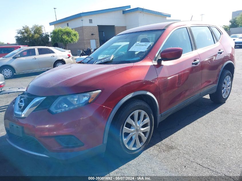 2016 Nissan Rogue S VIN: JN8AT2MT3GW004325 Lot: 39351692