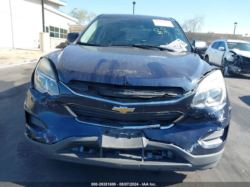 2016 Chevrolet Equinox Ls VIN: 2GNALBEKXG6150224 Lot: 39351698