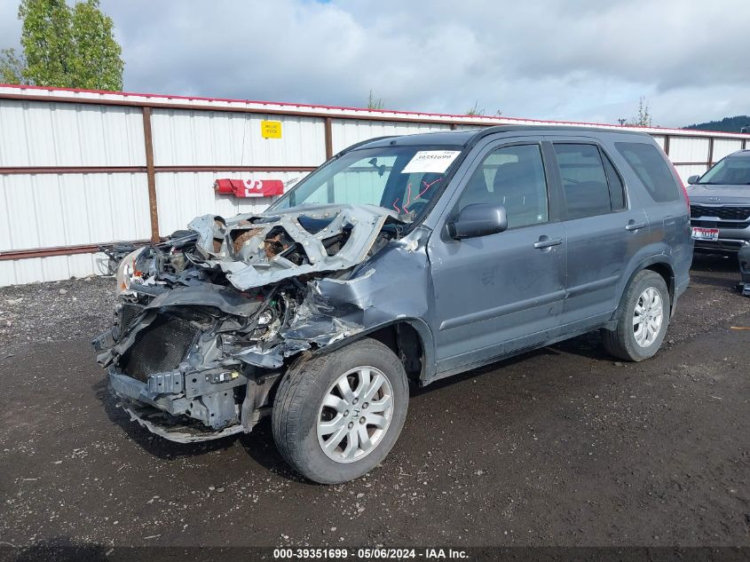 2006 Honda Cr-V Se VIN: JHLRD78956C007365 Lot: 39351699