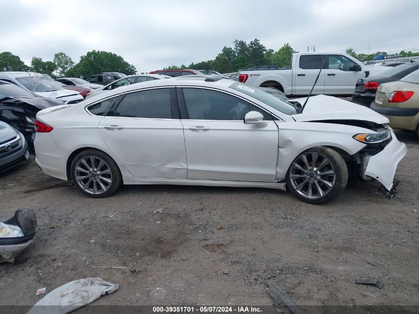 2017 FORD FUSION TITANIUM - 3FA6P0K96HR105127