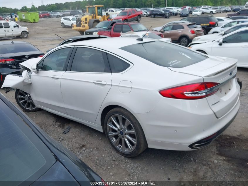 2017 FORD FUSION VIN: 3FA6P0K96HR105127