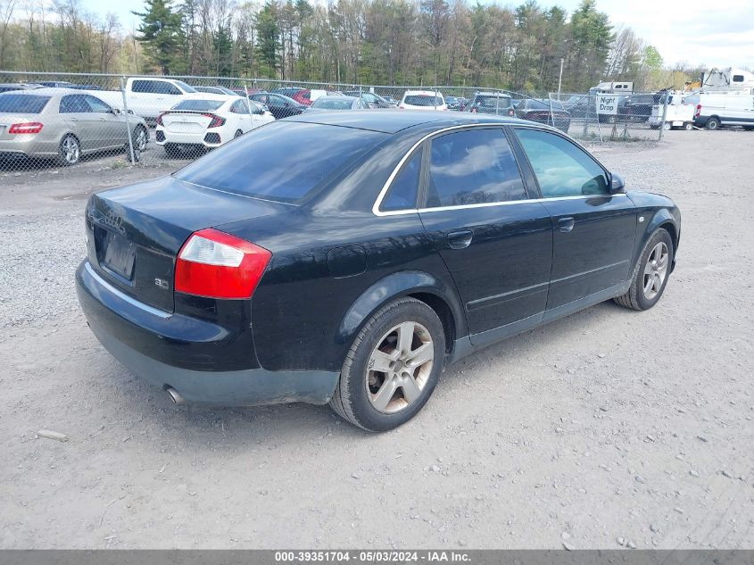 WAUJT68E22A294011 | 2002 AUDI A4