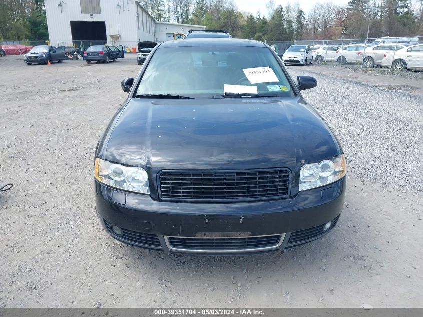 WAUJT68E22A294011 | 2002 AUDI A4