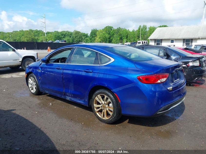 2016 Chrysler 200 Limited VIN: 1C3CCCABXGN181504 Lot: 39351785