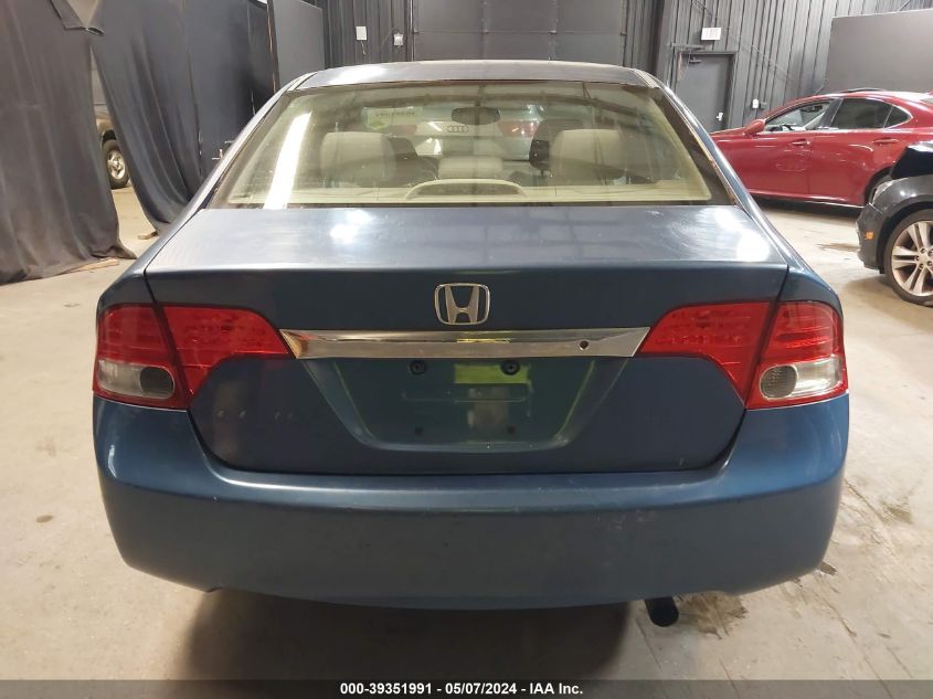 2009 Honda Civic Lx VIN: 2HGFA16589H366931 Lot: 39351991