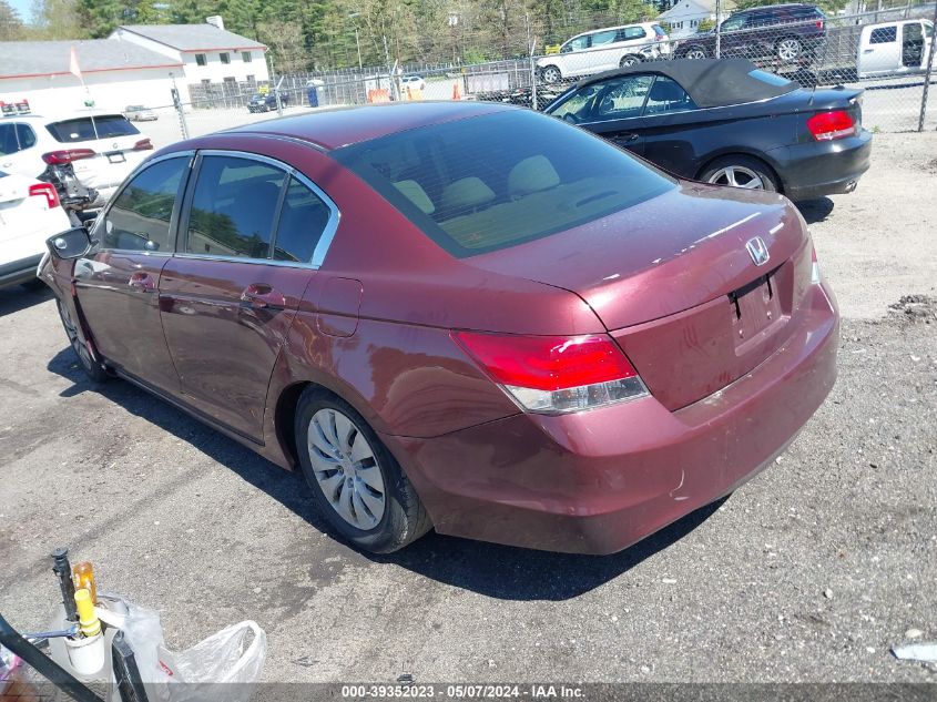 2009 Honda Accord 2.4 Lx VIN: 1HGCP263X9A064691 Lot: 39352023