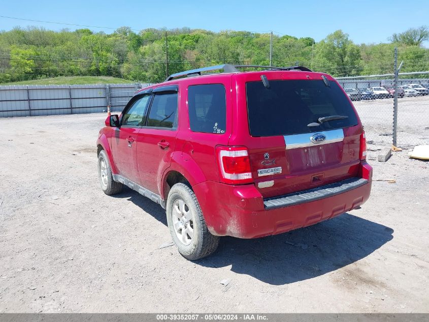 2011 Ford Escape Limited VIN: 1FMCU9E70BKB61169 Lot: 39352057