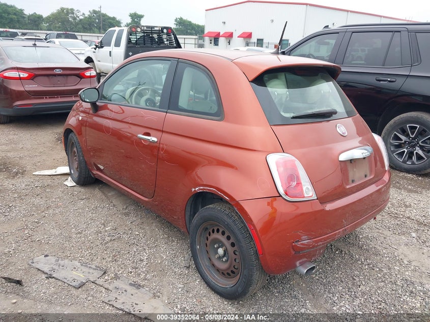 2013 Fiat 500 Pop VIN: 3C3CFFAR5DT686223 Lot: 39352064