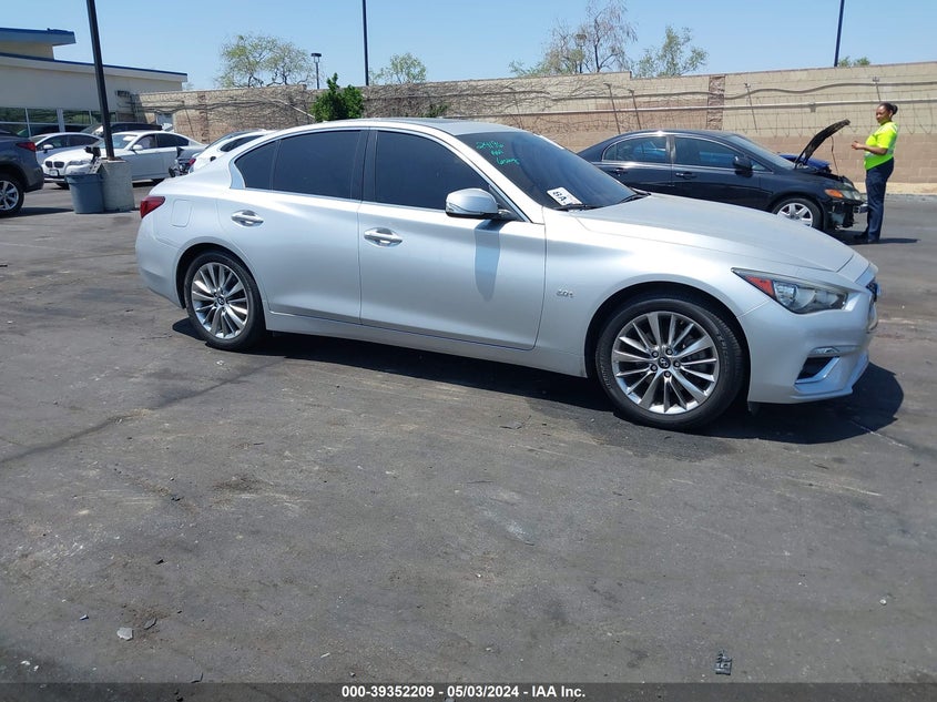 VIN JN1CV7AP6JM240203 2018 INFINITI Q50 PURE/LUXE