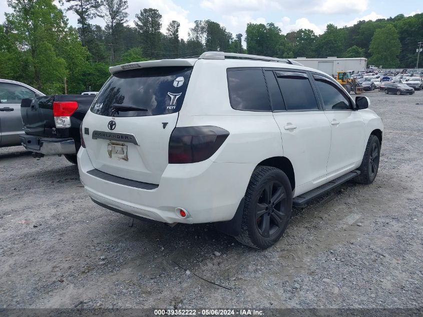 2008 Toyota Highlander Sport VIN: JTEES43A982018391 Lot: 43444730
