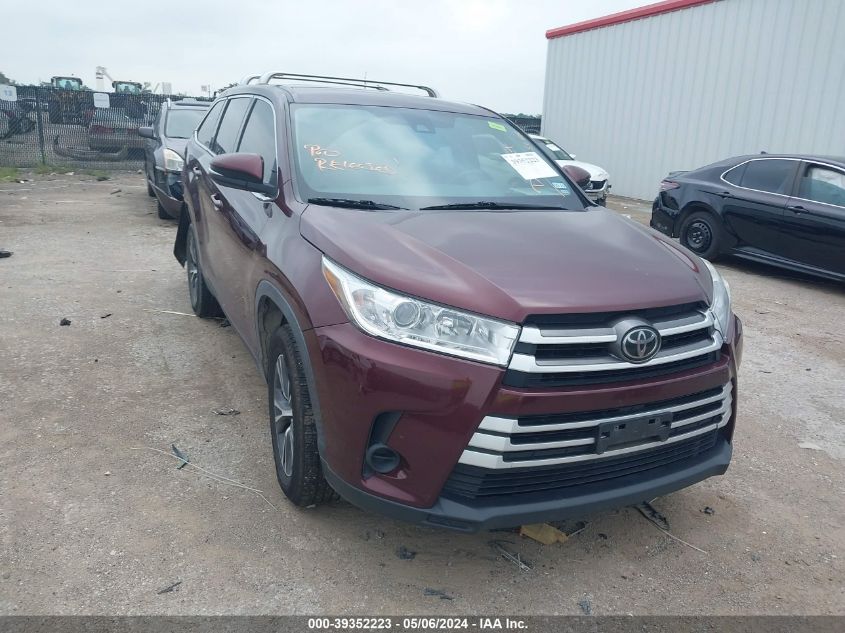 5TDZARFHXKS056047 2019 TOYOTA HIGHLANDER - Image 1