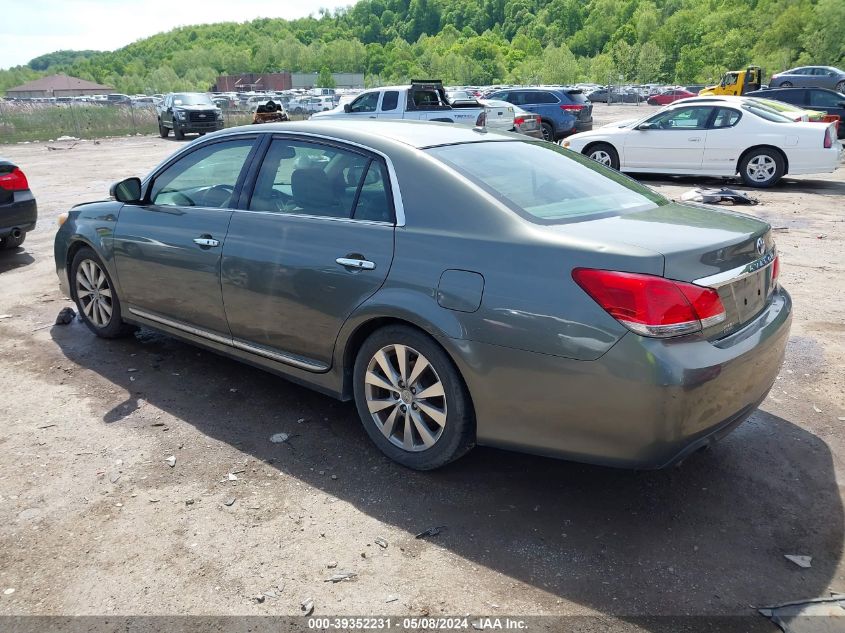 2011 Toyota Avalon Limited VIN: 4T1BK3DB9BU380432 Lot: 39352231