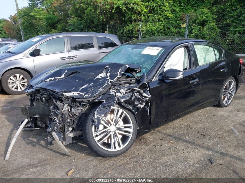 2014 Infiniti Q50 Sport VIN: JN1BV7AR3EM697358 Lot: 39352270