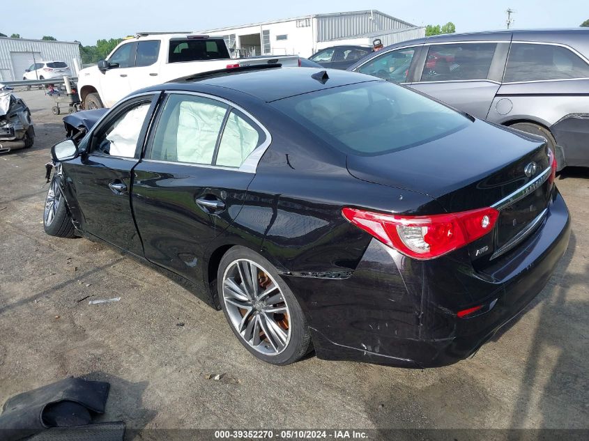 2014 Infiniti Q50 Sport VIN: JN1BV7AR3EM697358 Lot: 39352270