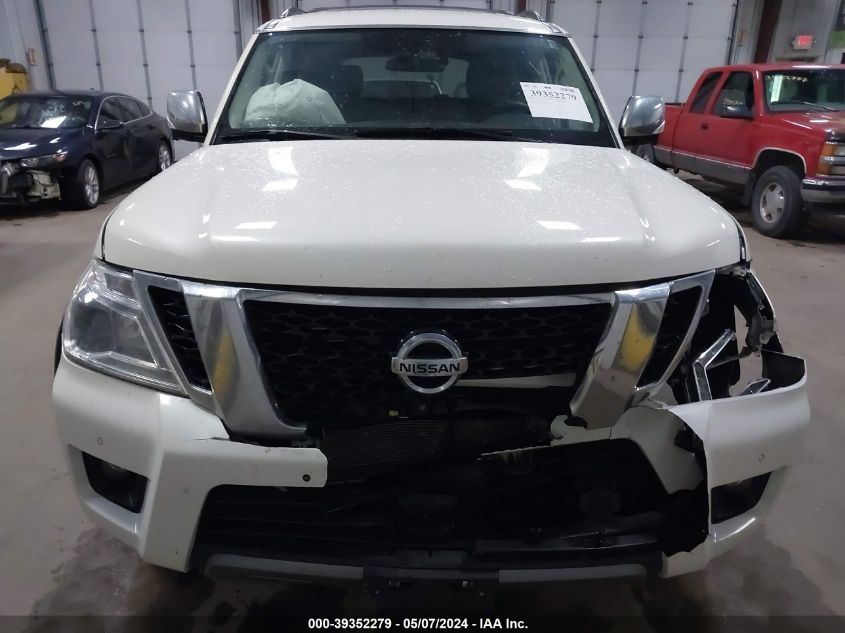 2019 Nissan Armada Sl VIN: JN8AY2NC9K9587846 Lot: 39352279