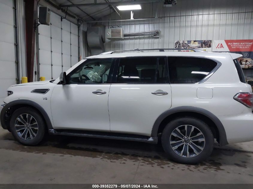 2019 Nissan Armada Sl VIN: JN8AY2NC9K9587846 Lot: 39352279