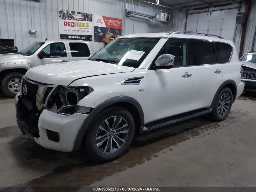 2019 Nissan Armada Sl VIN: JN8AY2NC9K9587846 Lot: 39352279