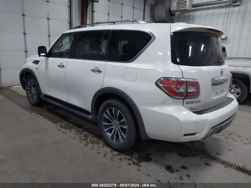 2019 Nissan Armada Sl VIN: JN8AY2NC9K9587846 Lot: 39352279