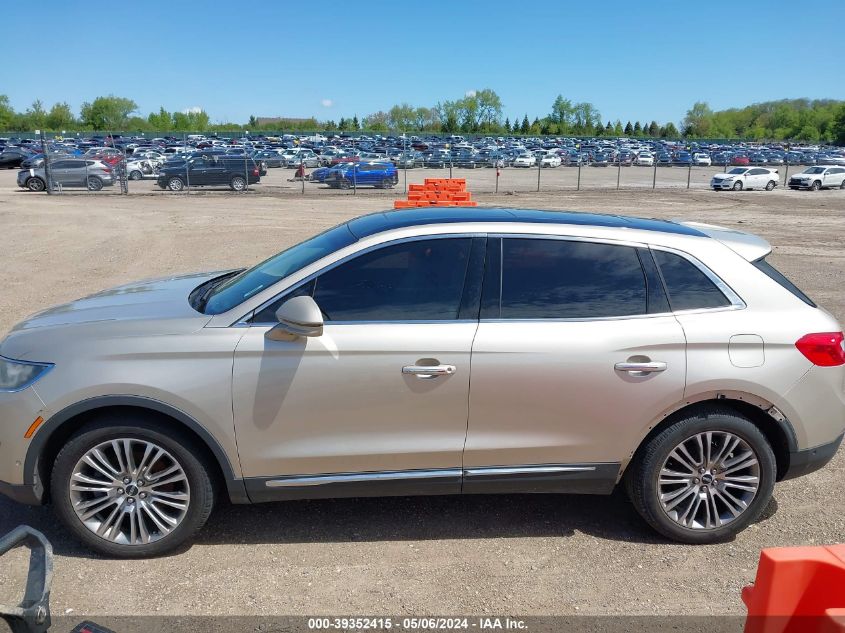 2017 Lincoln Mkx Reserve VIN: 2LMPJ6LR6HBL52373 Lot: 39352415