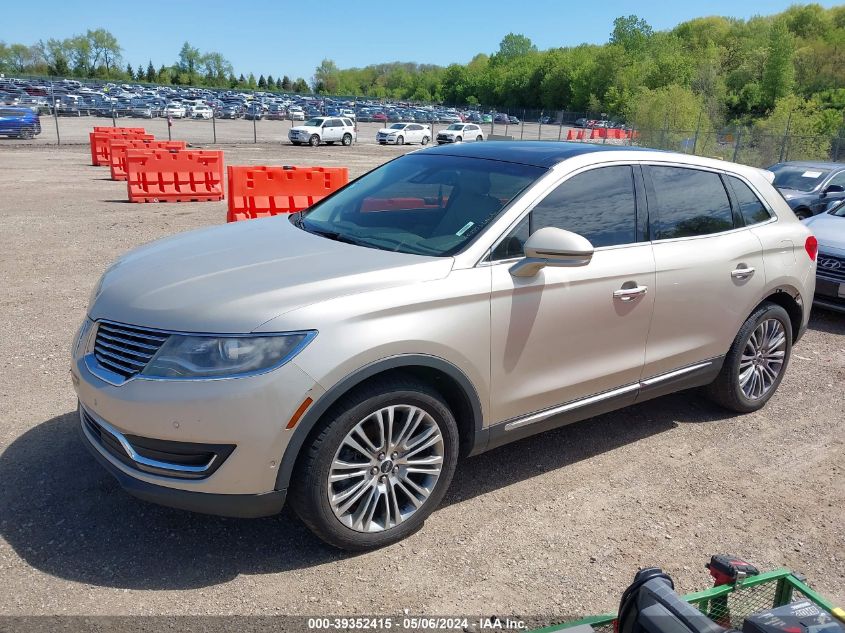 2017 Lincoln Mkx Reserve VIN: 2LMPJ6LR6HBL52373 Lot: 39352415