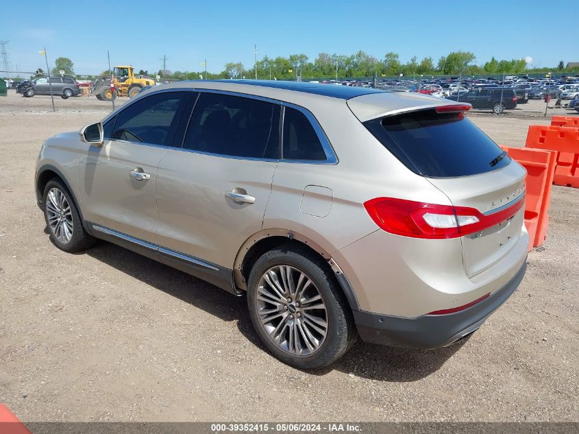 2017 Lincoln Mkx Reserve VIN: 2LMPJ6LR6HBL52373 Lot: 39352415