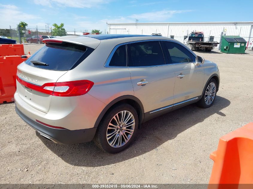 2017 Lincoln Mkx Reserve VIN: 2LMPJ6LR6HBL52373 Lot: 39352415