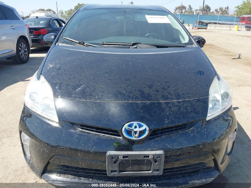 2013 Toyota Prius Three Se VIN: JTDKN3DU5D1660625 Lot: 39352449