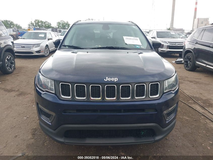 2019 Jeep Compass Sport Fwd VIN: 3C4NJCAB6KT614626 Lot: 39352518