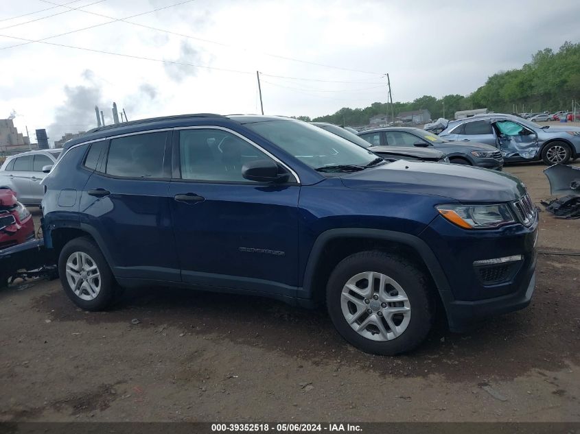 2019 Jeep Compass Sport Fwd VIN: 3C4NJCAB6KT614626 Lot: 39352518