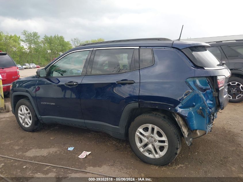 2019 Jeep Compass Sport Fwd VIN: 3C4NJCAB6KT614626 Lot: 39352518