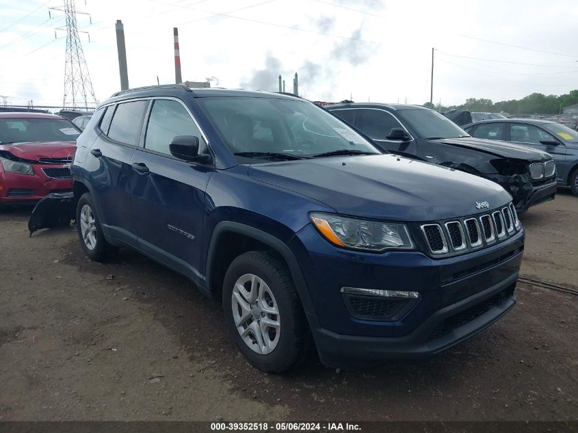 2019 Jeep Compass Sport Fwd VIN: 3C4NJCAB6KT614626 Lot: 39352518