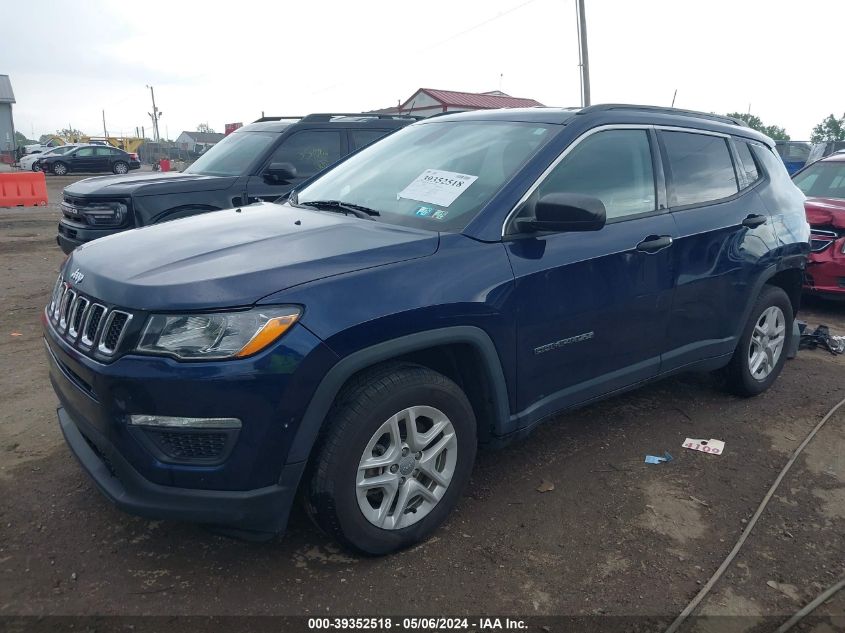 2019 Jeep Compass Sport Fwd VIN: 3C4NJCAB6KT614626 Lot: 39352518