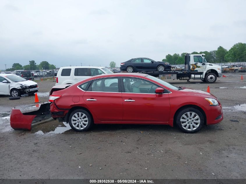 2014 Nissan Sentra Sv VIN: 3N1AB7AP2EY332976 Lot: 39352538