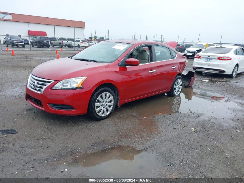 2014 Nissan Sentra Sv VIN: 3N1AB7AP2EY332976 Lot: 39352538