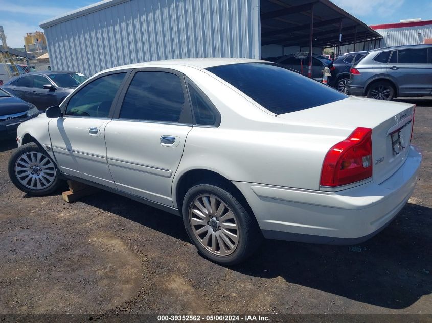 2004 Volvo S80 2.9 VIN: YV1TS92D241344421 Lot: 39352562