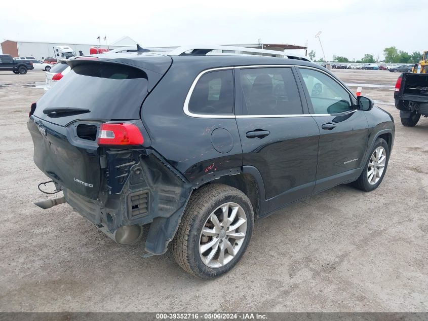 2014 Jeep Cherokee Limited VIN: 1C4PJLDB0EW129756 Lot: 39352716