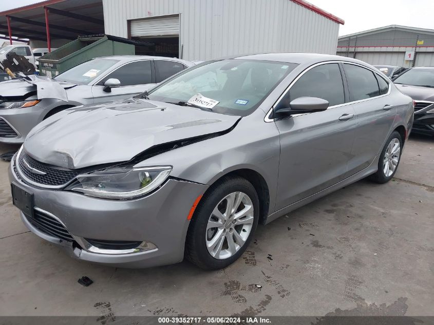 2016 Chrysler 200 Limited Platinum VIN: 1C3CCCABXGN188372 Lot: 39352717