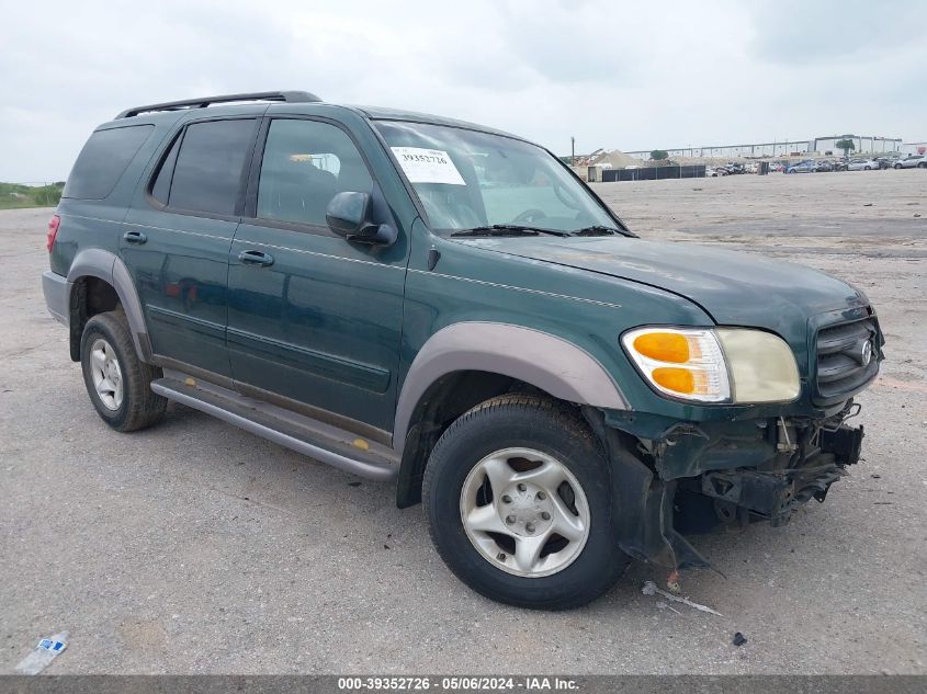 2002 Toyota Sequoia Sr5 V8 VIN: 5TDZT34A42S095746 Lot: 39352726