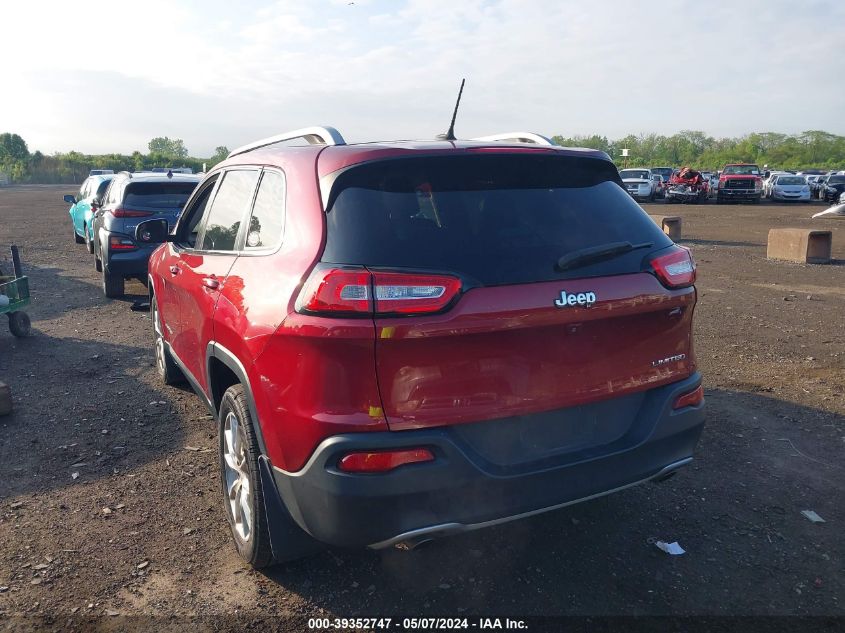 2014 Jeep Cherokee Limited VIN: 1C4PJLDS2EW186668 Lot: 39352747