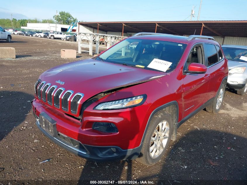 2014 Jeep Cherokee Limited VIN: 1C4PJLDS2EW186668 Lot: 39352747