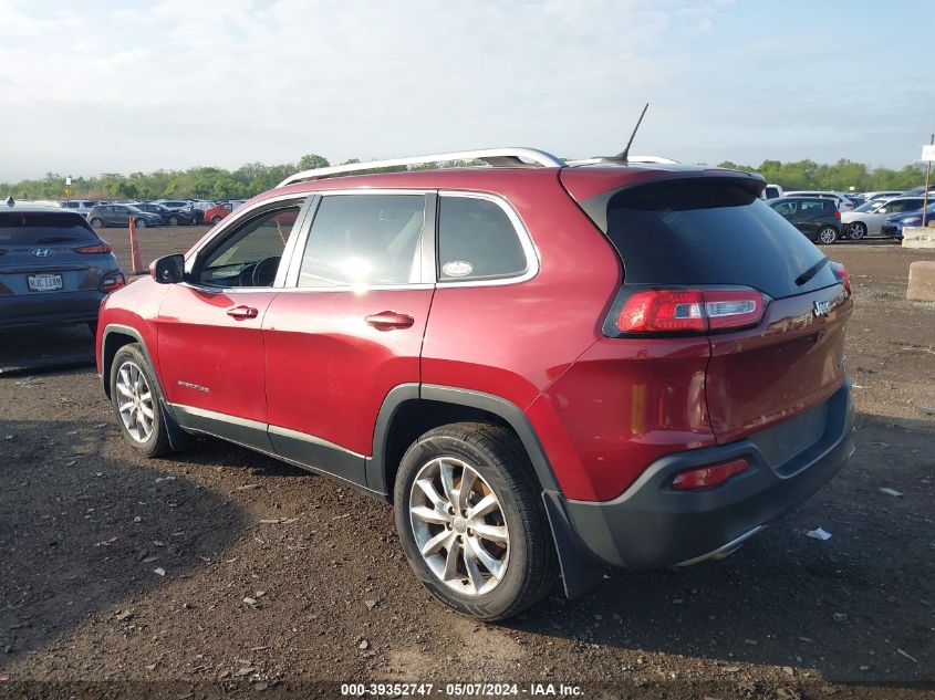 2014 Jeep Cherokee Limited VIN: 1C4PJLDS2EW186668 Lot: 39352747