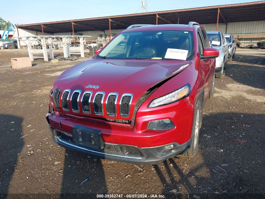 2014 Jeep Cherokee Limited VIN: 1C4PJLDS2EW186668 Lot: 39352747