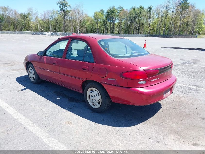 1998 Ford Escort Se VIN: 1FAFP13P9WW191160 Lot: 39352756