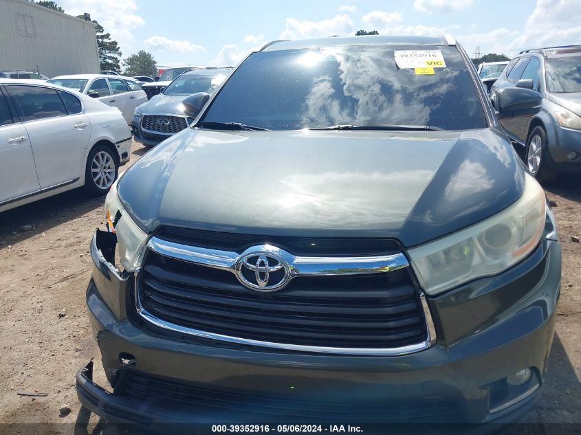 2014 Toyota Highlander Le Plus V6/Le V6 VIN: 5TDBKRFH5ES022858 Lot: 39352916