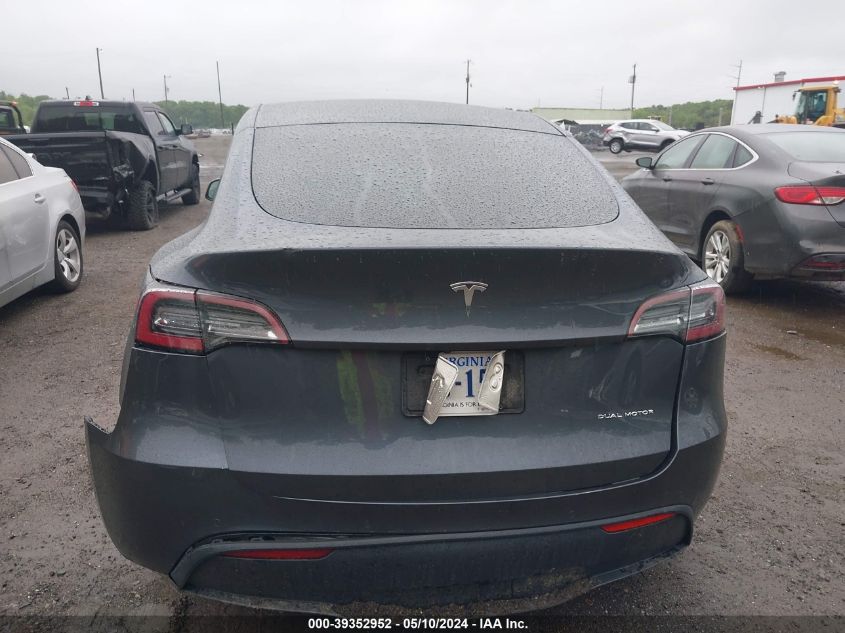 2020 Tesla Model Y Long Range Dual Motor All-Wheel Drive VIN: 5YJYGDEE8LF032663 Lot: 39352952